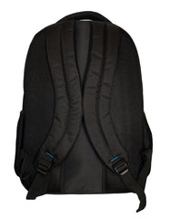 Fino SK-9028 Unisex 17" Laptop Backpack with Blue Piping - Black