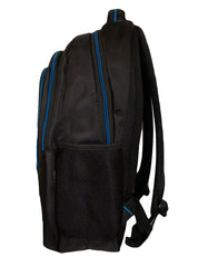 Fino SK-9028 Unisex 17" Laptop Backpack with Blue Piping - Black
