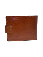Fino SK-BD002 Top Grain Genuine Leather Bifold Wallet - Brown