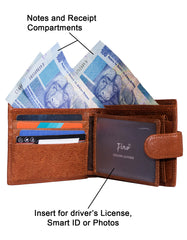 Fino SK-BD1605 Top Grain Italian Genuine Leather Wallet With Box