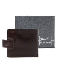 Fino SK-BD1606 Italian Top Grain Bi-fold Vintage Leather Wallet with Box