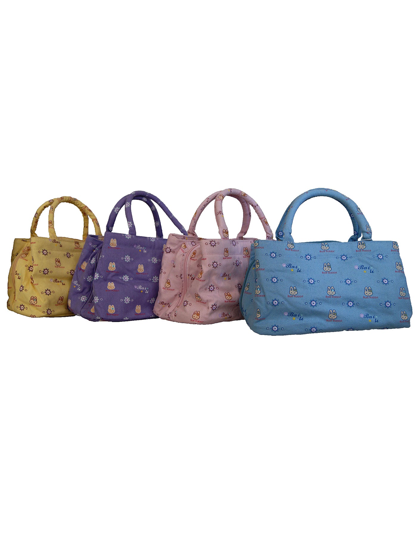 Fino SK-CA8862 Multi-Purpose Value Bunny print Canvas Bags- Set of 4