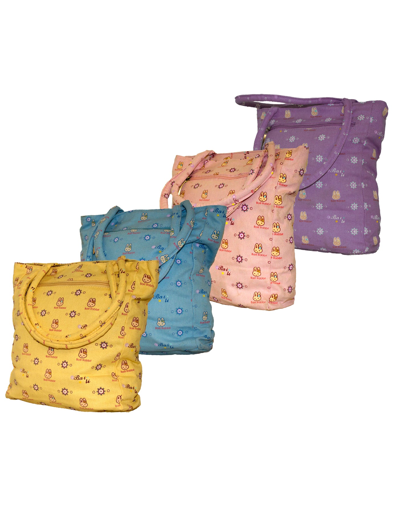 Fino SK-CA8863 Stylish Canvas Value Bunny print Children’s Travel Bag- Set of 4