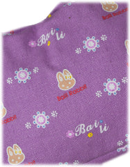Fino SK-CA8876 Multi-Purpose Bunny print Canvas Bags - Purple