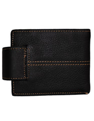 Luvsa SK-CH041 Full Grain Genuine Leather Men’s Wallet with Box- Black