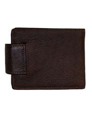 Luvsa SK-CH045 Full Grain Genuine Leather Men’s Bifold Wallet with Box- Coffee
