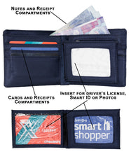 Fino SK-CH103 Microfibre Bi-Fold Card holder/Good deal 3 Piece gift set Wallet
