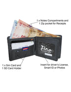 Fino SK-FZ03 Faux Leather Lifestyle Wallet with SD Card Holder & Box