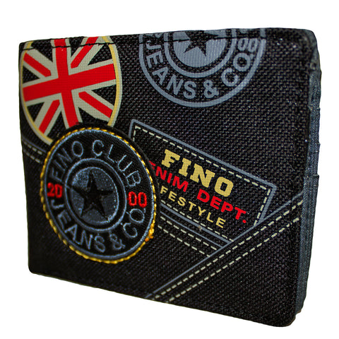 Fino SK-FZ23 Denim Lifestyle Wallet with SD Card Holder & Box