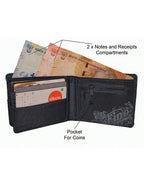 Fino SK-FZ24 Faux Leather Camouflage Wallet with SD Card Holder & Box