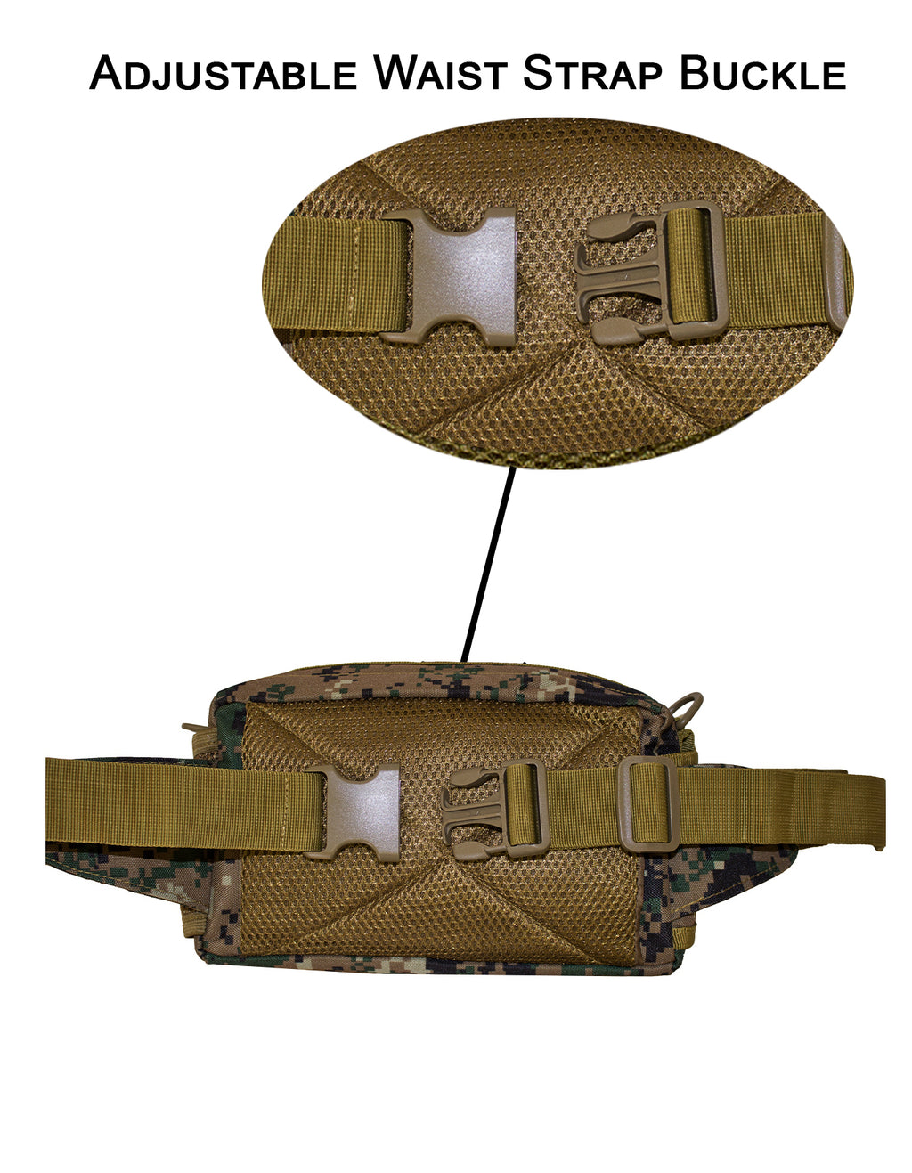 Fino SK-GT6029 Tactical Waterproof Military Multi-Carry Waist Bag