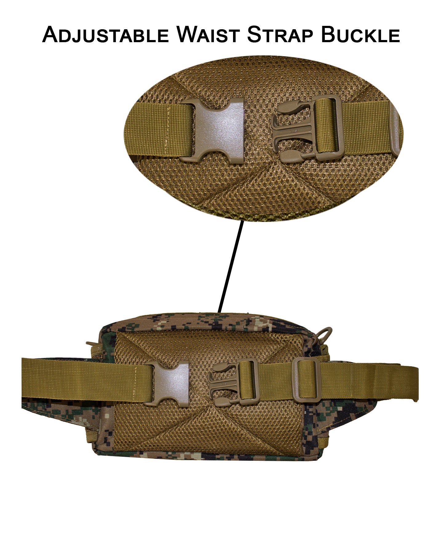 Fino SK-GT6029 Tactical Waterproof Military Multi-Carry Waist Bag