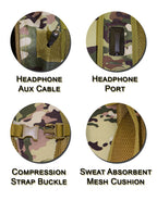 Fino SK-GT6833 Tactical Anti-Theft Military Backpack with Headphone Port