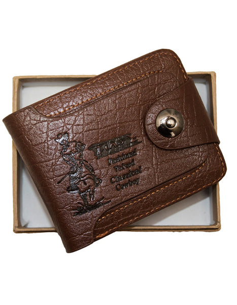 Fino SK-LS074 Fashionable Faux Leather Classical Cowboy Wallet