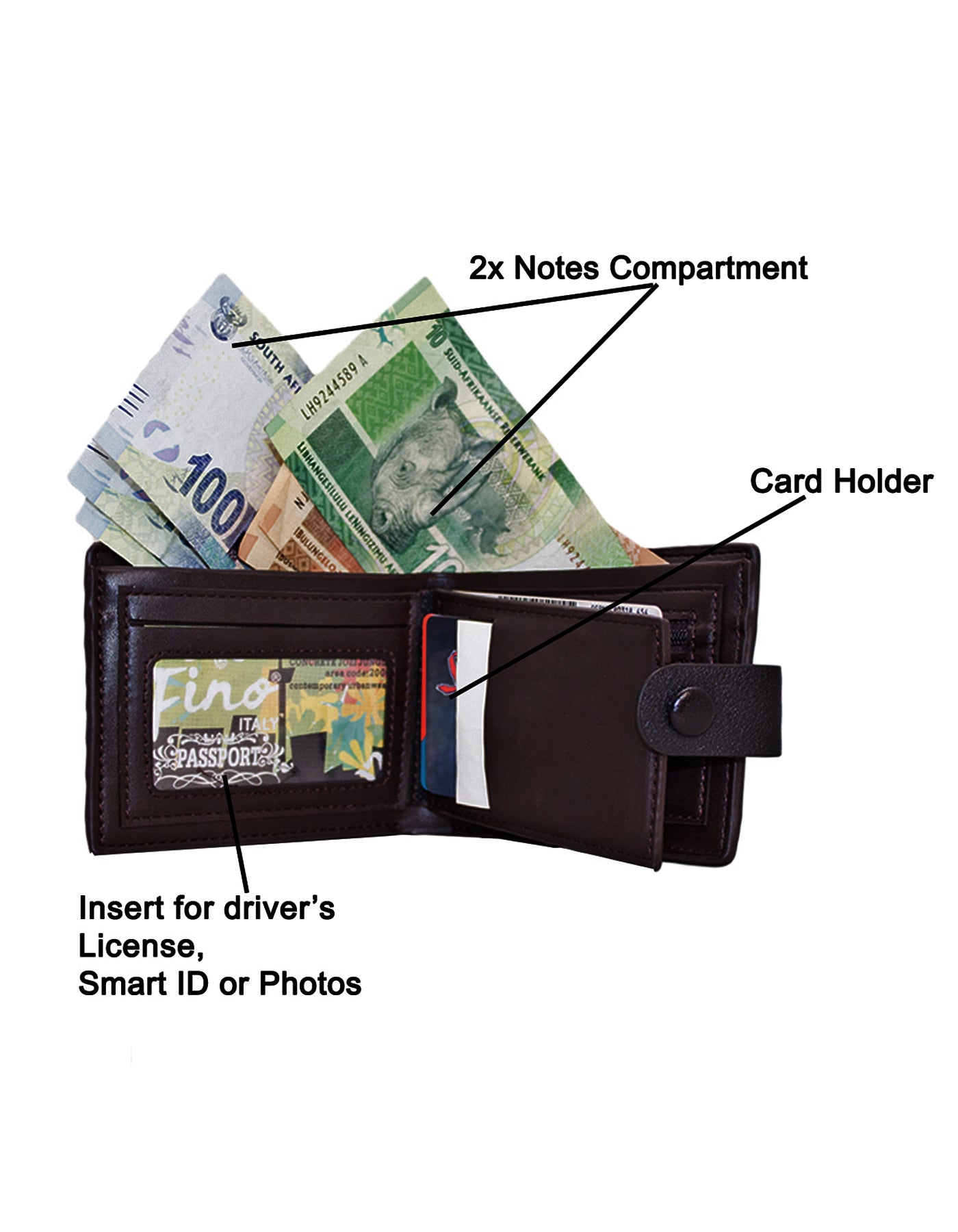 Fino SK-LS090 Stylish Faux Leather Textured Design Wallet