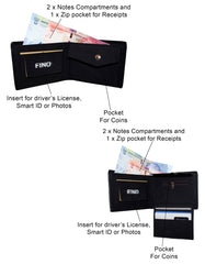 Fino SK-LS092 Soft Faux Leather Bi-Fold Wallet