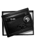 Fino SK-LS093 Faux Leather Men’s Rhino Wallet with Front Zip Coin Pocket