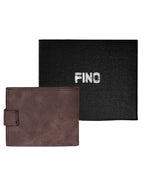 Fino SK-LS096 Faux Leather Washed Design Wallet with Box