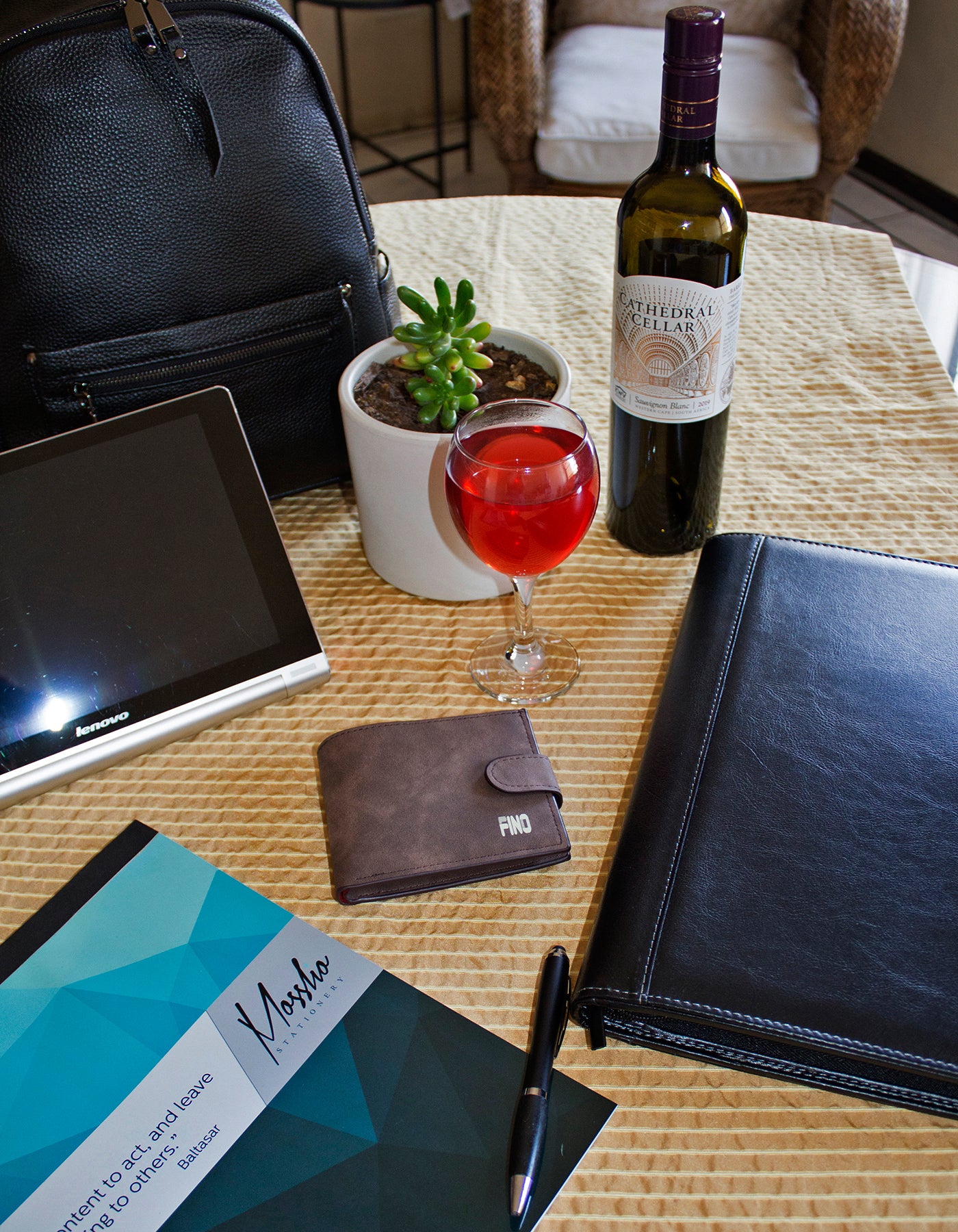 Fino SK-LS096 Faux Leather Washed Design Wallet with Box