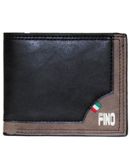 Fino SK-LS099 Faux Leather Italy Logo & Layer Design Wallet with Box
