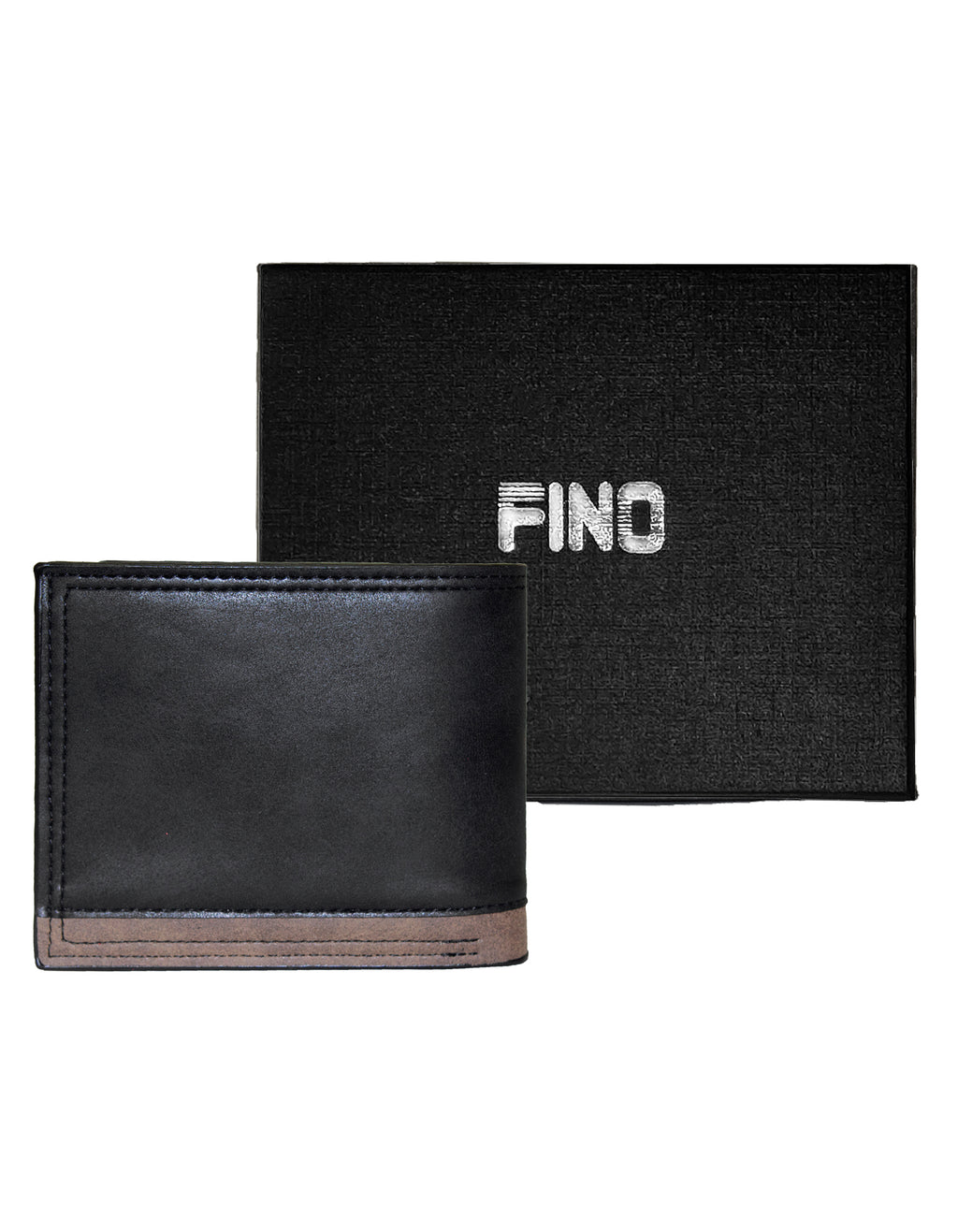 Fino SK-LS099 Faux Leather Italy Logo & Layer Design Wallet with Box