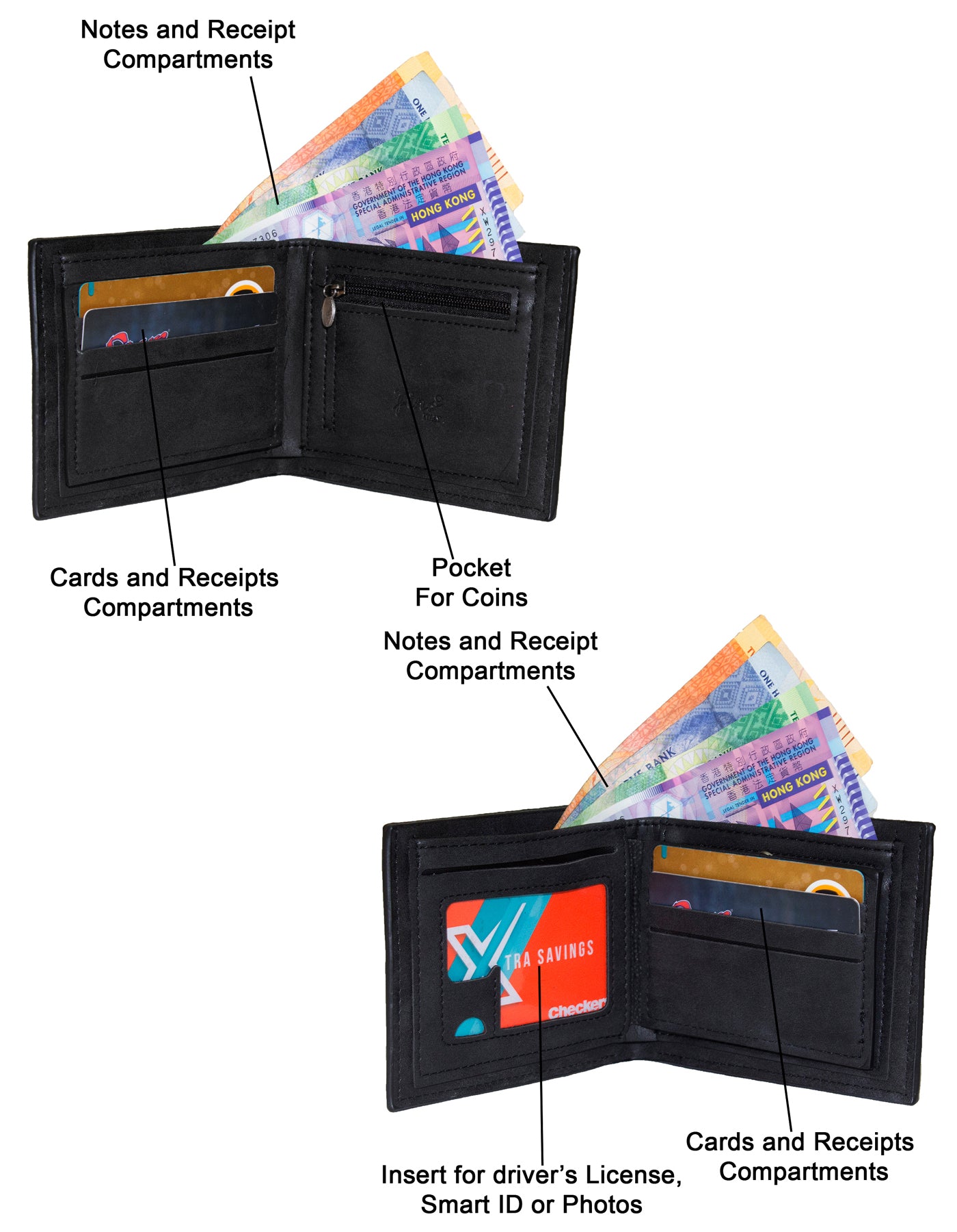 Fino SK-LS099 Faux Leather Italy Logo & Layer Design Wallet with Box