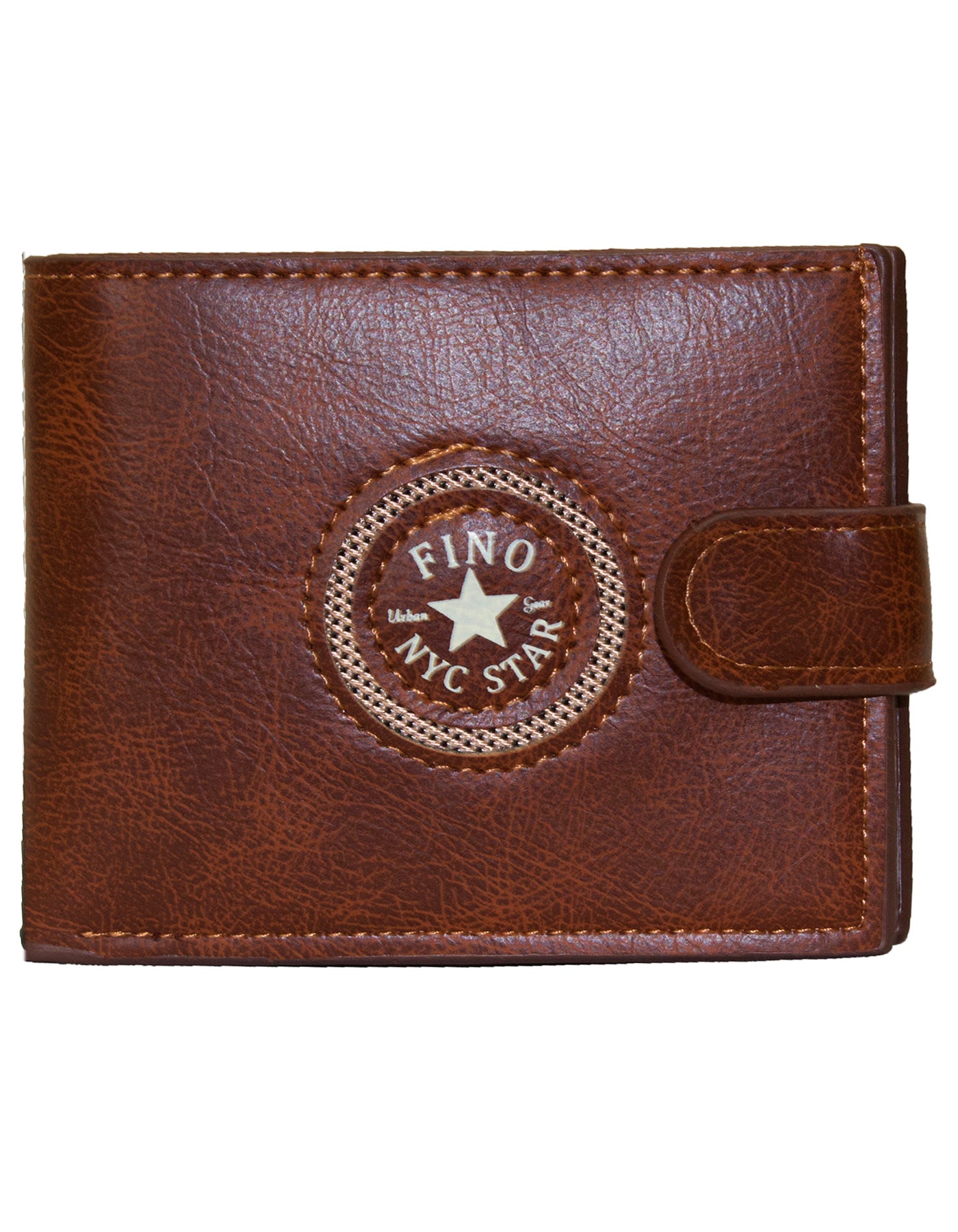 Fino SK-LS100 Faux Leather Circle Print Design Wallet with Box