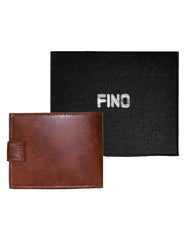 Fino SK-LS100 Faux Leather Circle Print Design Wallet with Box