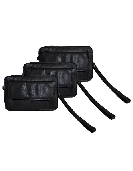 Fino SK-P401 Faux Leather Unisex Multi Purpose Organizer Value Pack Bags - Set of 3