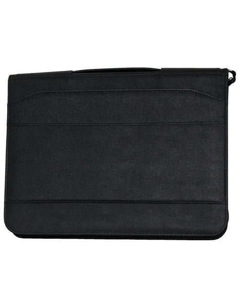 Fino SK-PF005 Faux Leather Business Folder/Organiser/Portfolio - Black