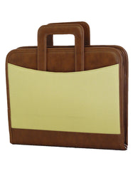 Fino SK-PF001 Faux Leather Business Folder/Organiser/Portfolio - Brown
