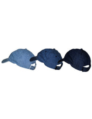 Fino SKC-145F Unisex 3PC Denim Baseball Peak Caps Christmas Deal Gift Set