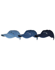 Fino SKC-145F Unisex 3PC Denim Baseball Peak Caps Christmas Deal Gift Set