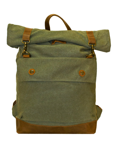 Fino SL-021 Canvas and Genuine Leather 15" Laptop Backpack