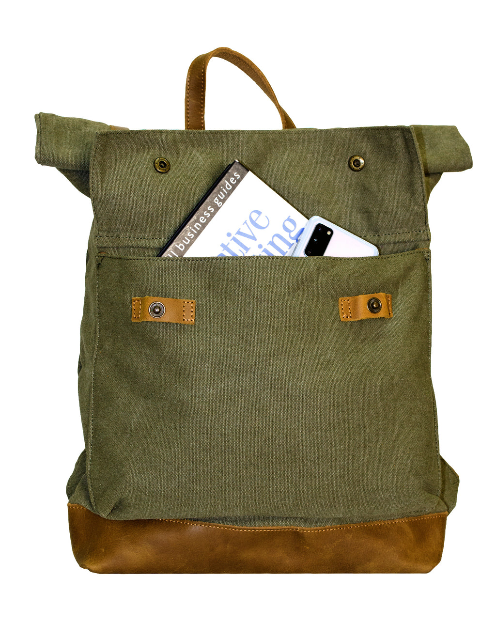 Fino SL-021 Canvas and Genuine Leather 15" Laptop Backpack
