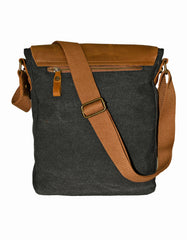 Fino SL-534 Casual Canvas Sling Bag with Genuine Leather Details