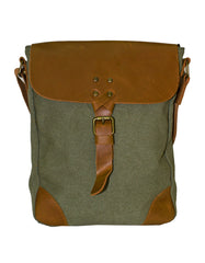 Fino SL-534 Casual Canvas Sling Bag with Genuine Leather Details