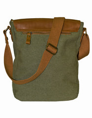 Fino SL-534 Casual Canvas Sling Bag with Genuine Leather Details