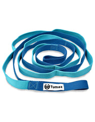 Tumaz LOOP Stretch Strap - 10 Loops & Non-Elastic Band for PT, Yoga & Dance
