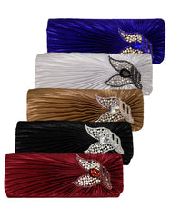 Fino T671-1 Satin Clutch Bag with chain - Set of 5