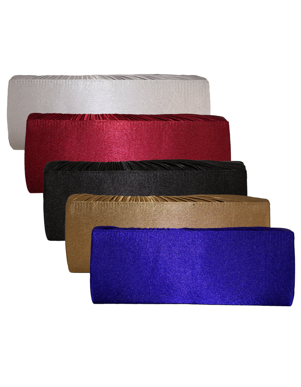 Fino T671-1 Satin Clutch Bag with chain - Set of 5