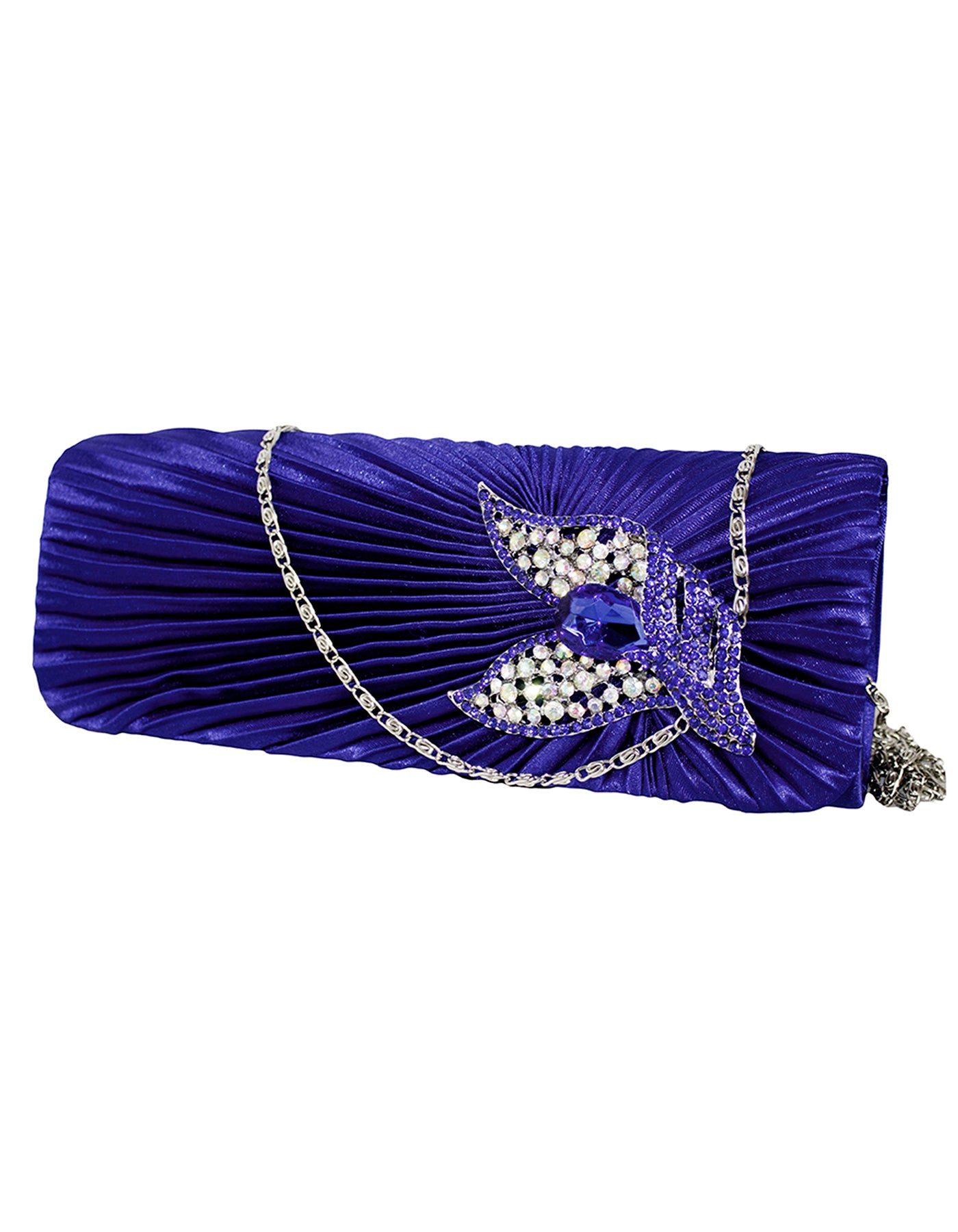Fino T671-1 Satin Clutch Bag with chain - Set of 5