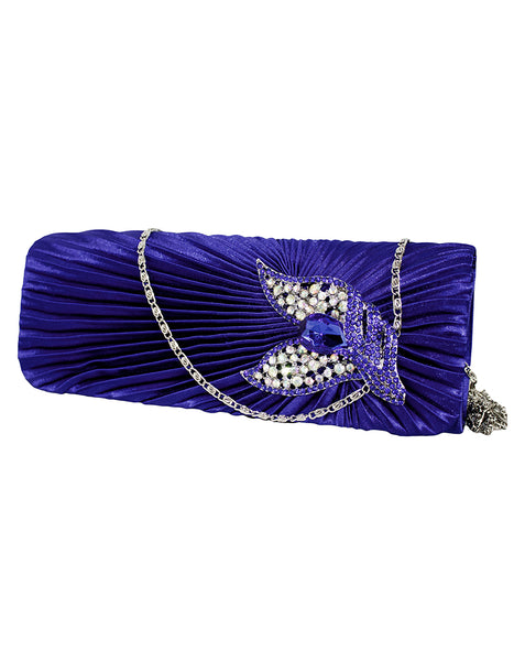 Fino T671-1 Satin Clutch Bag with chain - Set of 5