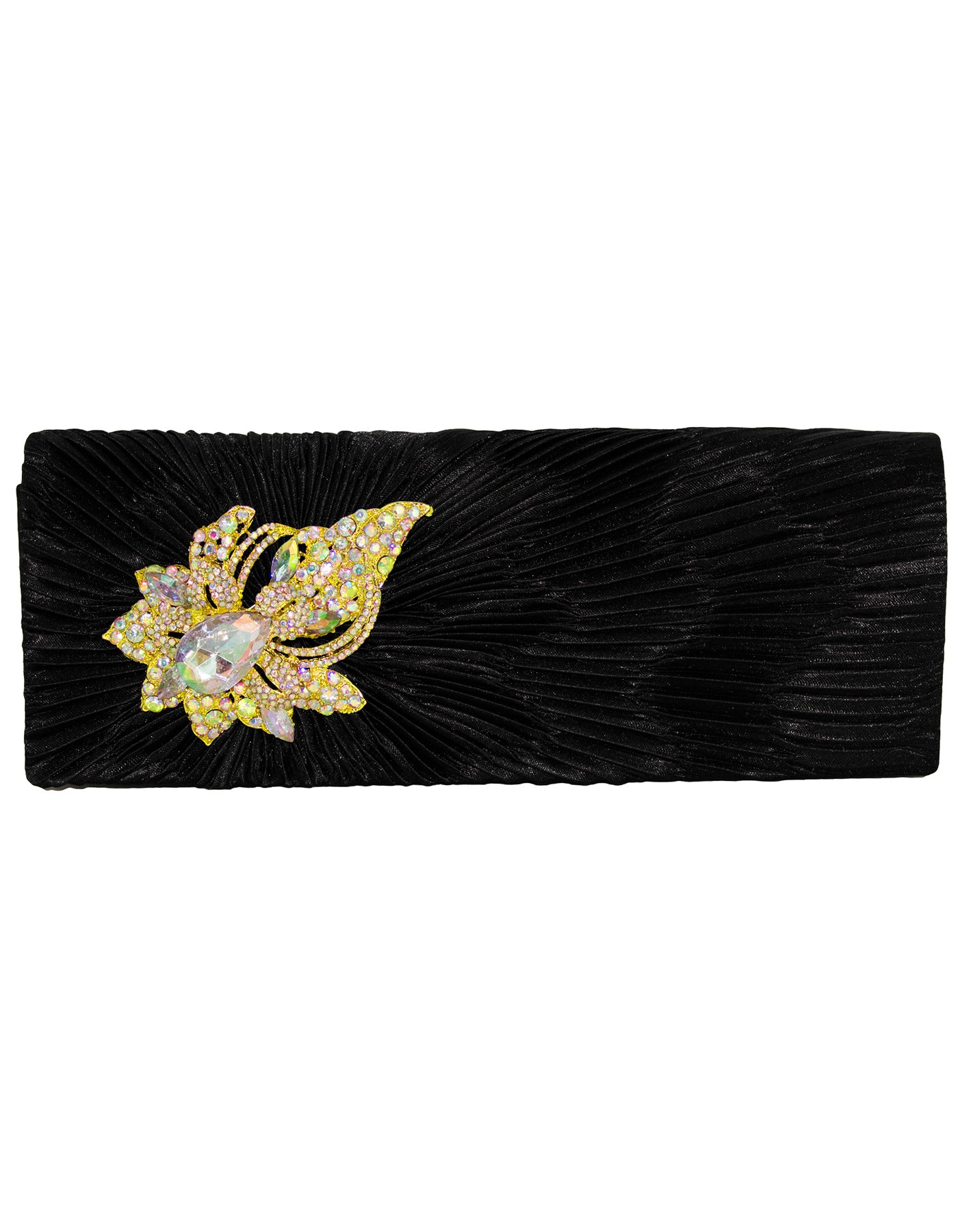 Fino T882 Elegant & Fancy Women’s Satin Clutch Bag with Chain