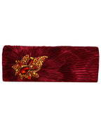 Fino T882 Elegant & Fancy Women’s Satin Clutch Bag with Chain