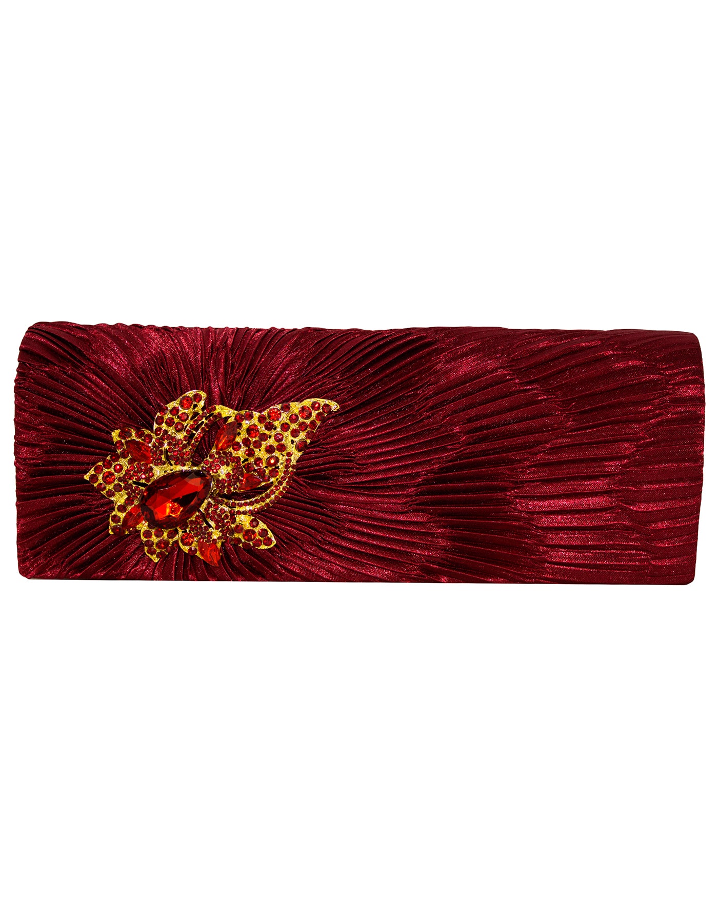 Fino T882 Elegant & Fancy Women’s Satin Clutch Bag with Chain