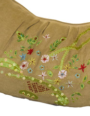 Fino TS-306 Suede Embroidered Fashion Bag