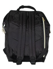 Fino V-1239 Nylon Vanwalk Fashionable Suede Bottom Diaper Backpack- Black