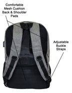 Qinol YCA-16 Unisex Travel 15” Laptop Backpack with USB Charging Port