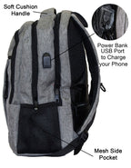 Qinol YCA-16 Unisex Travel 15” Laptop Backpack with USB Charging Port